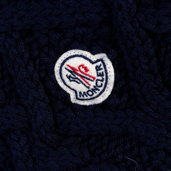 MONCLER MIDNIGHT BLUE SCARF | WOMENS SIZE 38X243 - Picture 2 of 4